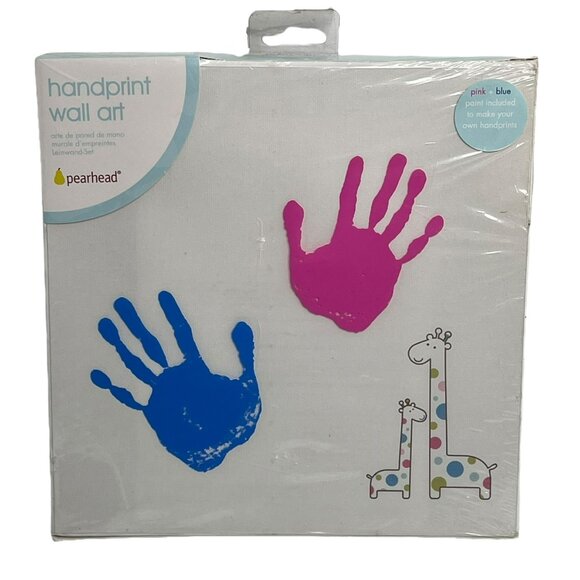 Pearhead Handprint Wall Art Canvas Set Paint Included 9.5 in - Picture 2 of 5